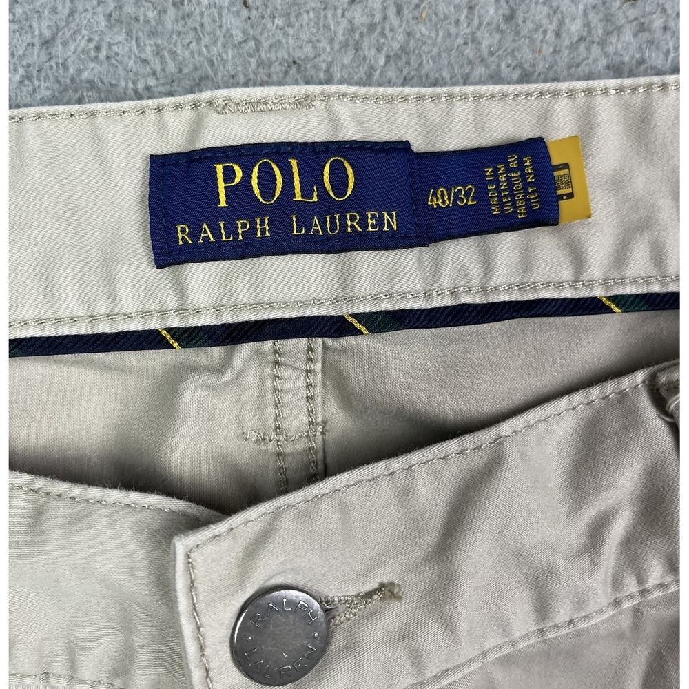 Polo Ralph Lauren Mens Varick Slim Straight Khaki Tan Jeans Size 40x32 - Picture 4 of 11